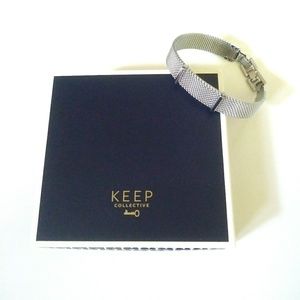 Keep Collective Silver Mesh Bracelet With Clasp